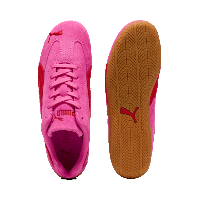 Exclusive JD Store PUMA Speedcat in fresh Pink Pixel/Glowing Red